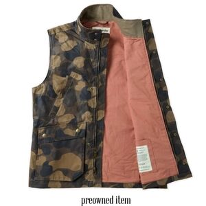 Tom Beckbe Waxed Coated 6 Pocket Kinsman Vest Classic Camo (Timber) XL